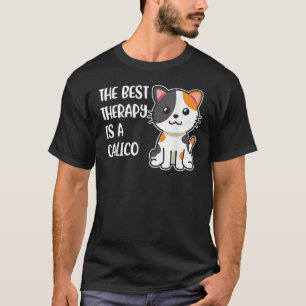 Camiseta A Melhor Terapia é um Gato Calico