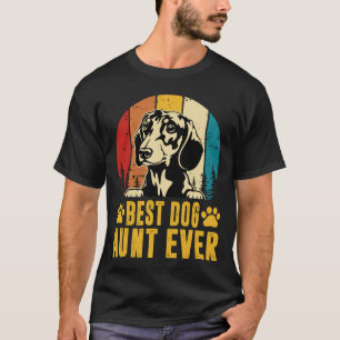 Camiseta A melhor tia-cão da época do Dia de os pais