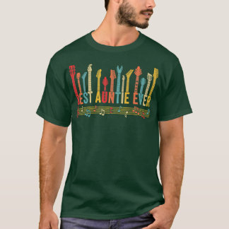 Camiseta A melhor tia de todas as Mamães de guitarra da mãe