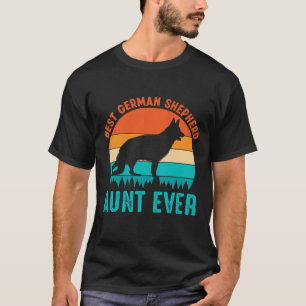 Camiseta A melhor tia do German shepherd, jamais vista