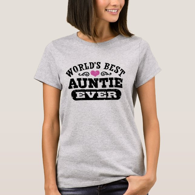 Camiseta A melhor tia do mundo (Frente)