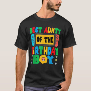 Camiseta A Melhor Tia Do Pai De Jogos De Aniversário E