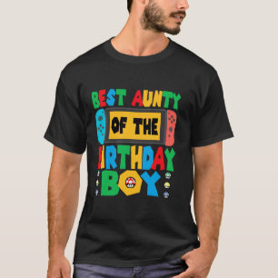 Camiseta A Melhor Tia Do Pai De Jogos De Aniversário E