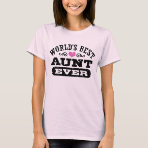 Camiseta A melhor tia Nunca do mundo