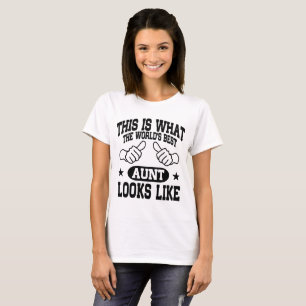 Camiseta A melhor tia Vista Como do mundo