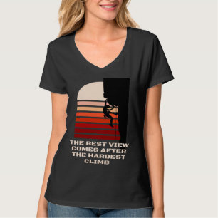 Camiseta A melhor vista vem depois da subida mais difícil m