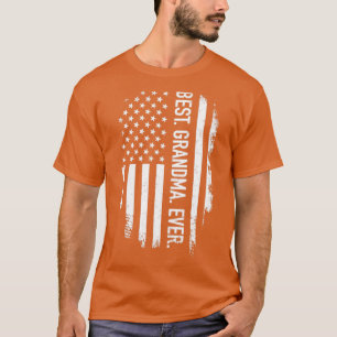 Camiseta A melhor vovó de todos nós, a bandeira de colheita