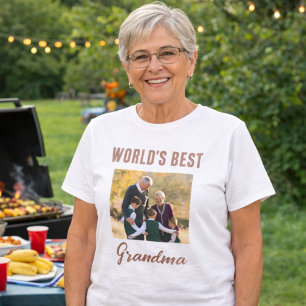 Camiseta A melhor vovó do mundo em T-Shirt