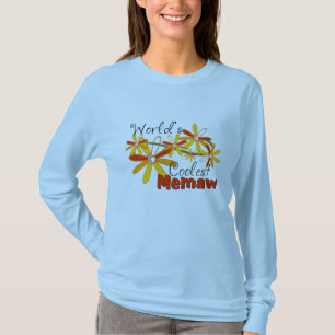Camiseta A Memaw Mais Legal do Mundo Floral