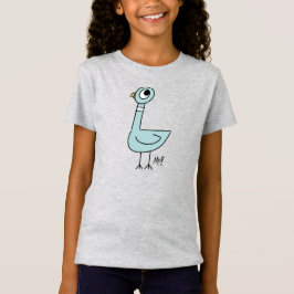 Camiseta A Menina Clássica do Pombo, Heather de Nova Jersey