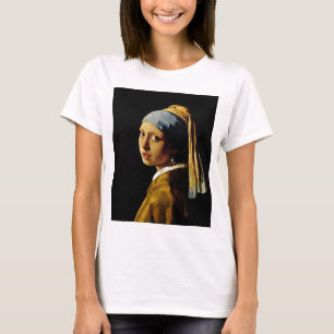 Camiseta A Menina com Turbo/Rapariga com o Brinco de Pérola