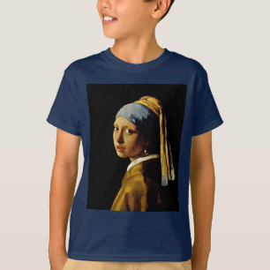 Camiseta A Menina com Turbo/Rapariga com o Brinco de Pérola