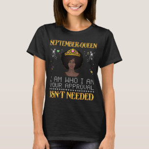 Camiseta a menina de setembro que eu sou a sua aprovadora n