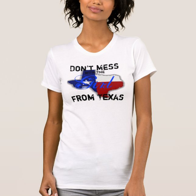 Camiseta A menina de Texas (Frente)