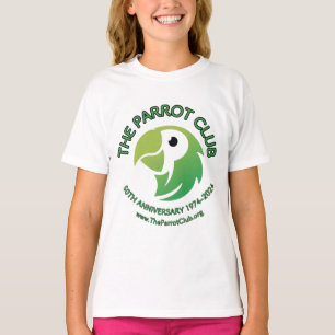 Camiseta A Menina do 50º Aniversário do Clube de Papagaio