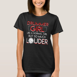 Camiseta A menina do baterista gosta da menina normal mas