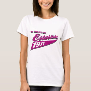 Camiseta A menina fabulosa estabeleceu 1971