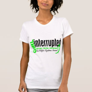 Camiseta A menina interrompeu 1 linfoma Non-Hodgkin