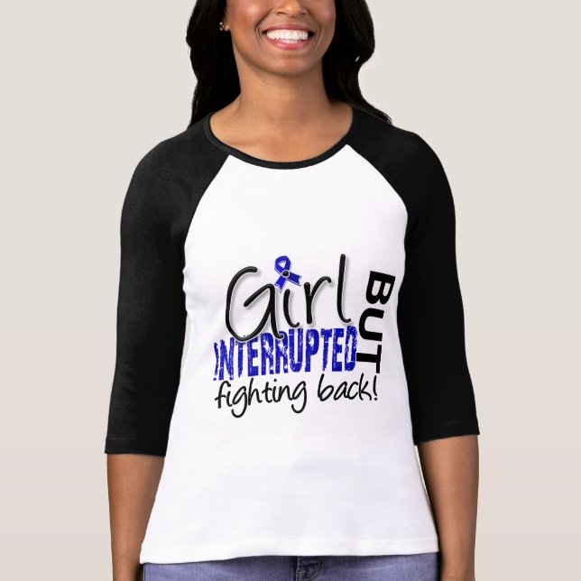 Camiseta A menina interrompeu a artrite reumatóide 2 (Frente)