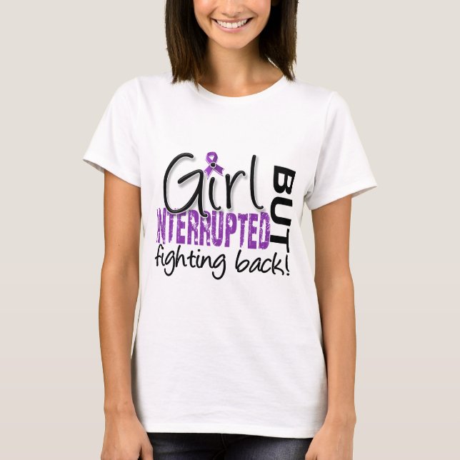 Camiseta A menina interrompeu a malformação de 2 Chiari (Frente)