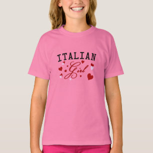 Camiseta A menina italiana caçoa o t-shirt