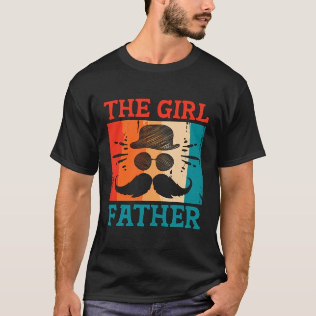 Camiseta A Menina Padre Conservador Pais Protetora Mo (Frente)