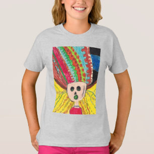 Camiseta A MENINA pela rocha das meninas de Leia aka!