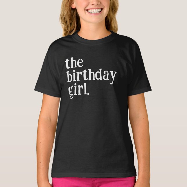 Camiseta A Menina que Faz Aniversário (Frente)