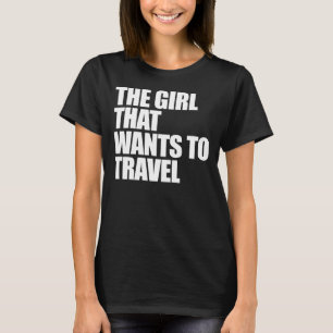 Camiseta A menina que quer viajar
