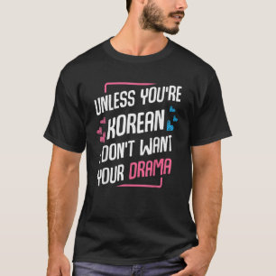 Camiseta A menos que seja coreano, fã do K Drama Korea Sara