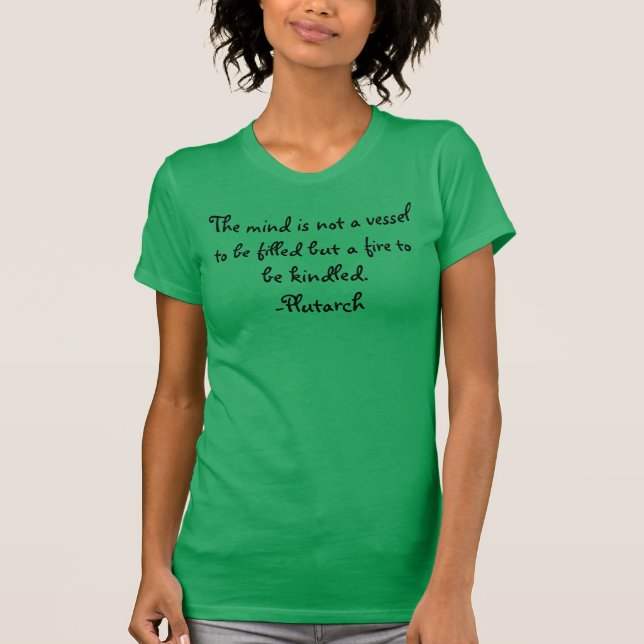 Camiseta A Mente Plutarch Mulher Tee (Frente)