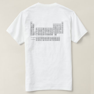 Camiseta A mesa de elementos periódica suporta