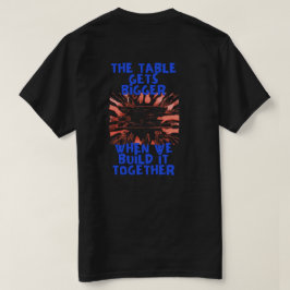Camiseta A Mesa Fica Maior