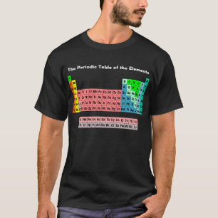 Camiseta A mesa periódica (estilo simples)