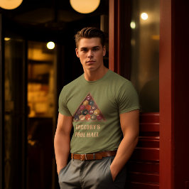 Camiseta A Mesa Personalizada De Piscina Do Vintage Billiar