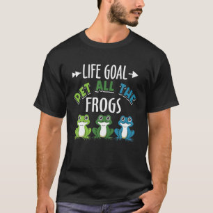 Camiseta A Meta De Vida Pet Todos Os Sapos Sapo Anfíbio Lo