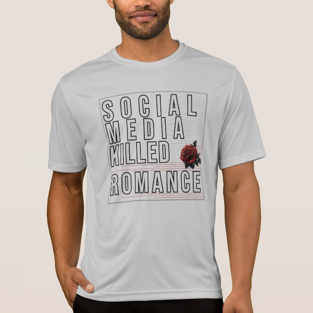 Camiseta A Mídia Social Matou Romance (Frente)