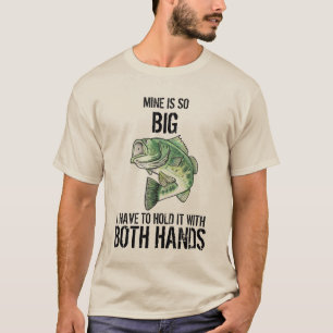 Camiseta A Mina de Pesca Engraçada é Tão Grande Peixe