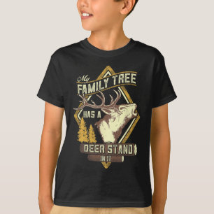 Camiseta A Minha Árvore Familiar Tem Um Deer Stand Nela - D