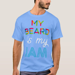 Camiseta A minha barba é o meu "Jam Funny My Beard Design C