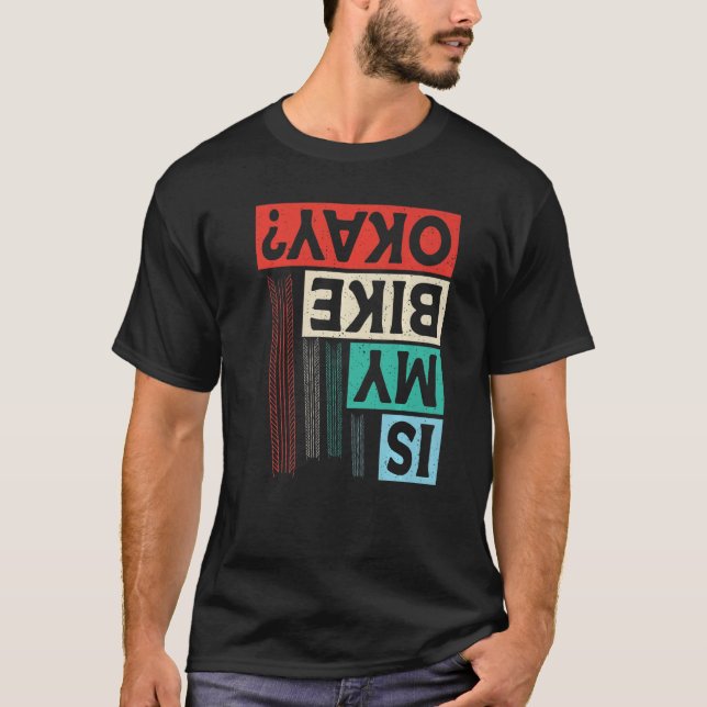 Camiseta A minha bicicleta está bem bicicleta montanha bati (Frente)
