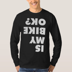 Camiseta A minha bicicleta está bem para o amor por moto de