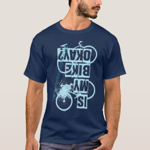 Camiseta A minha bicicleta, OK Biker, ciclando engraçada,