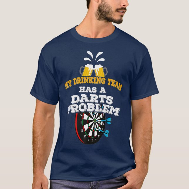 Camiseta A Minha Equipe De Bebendos Tem Um Problema Com As  (Frente)