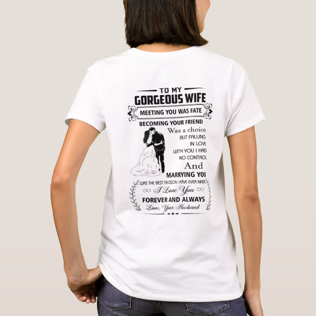 Camiseta À Minha Esposa Gordinha (Verso)