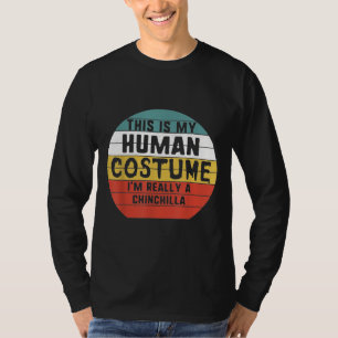 Camiseta A minha fantasia humana... sou mesmo um Chinchilla
