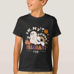 Camiseta A Minha Gravidez Fantasma Era Ghost Halloween Gráv