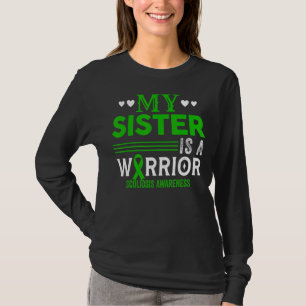Camiseta A Minha Irmã É Um Guerreiro Scoliose Consciência V