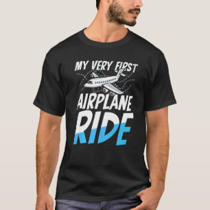 Camiseta A minha primeira viagem de avião para uma passagem