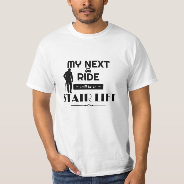 Camiseta A minha próxima caminhada será uma saída de saída (Frente)